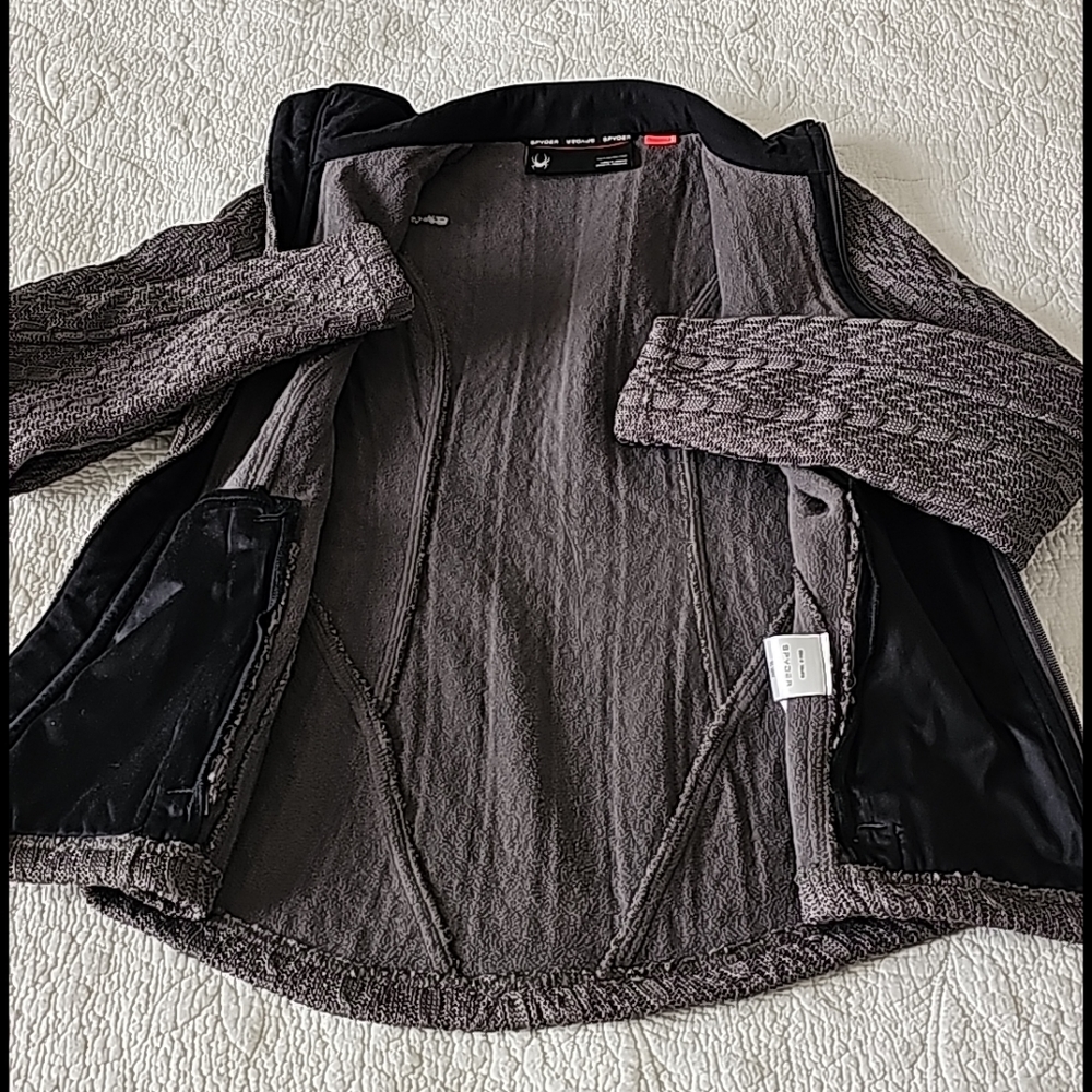 Spyder Full Zipped Turtleneck Cable Knit Sweater - Picture 15 of 15